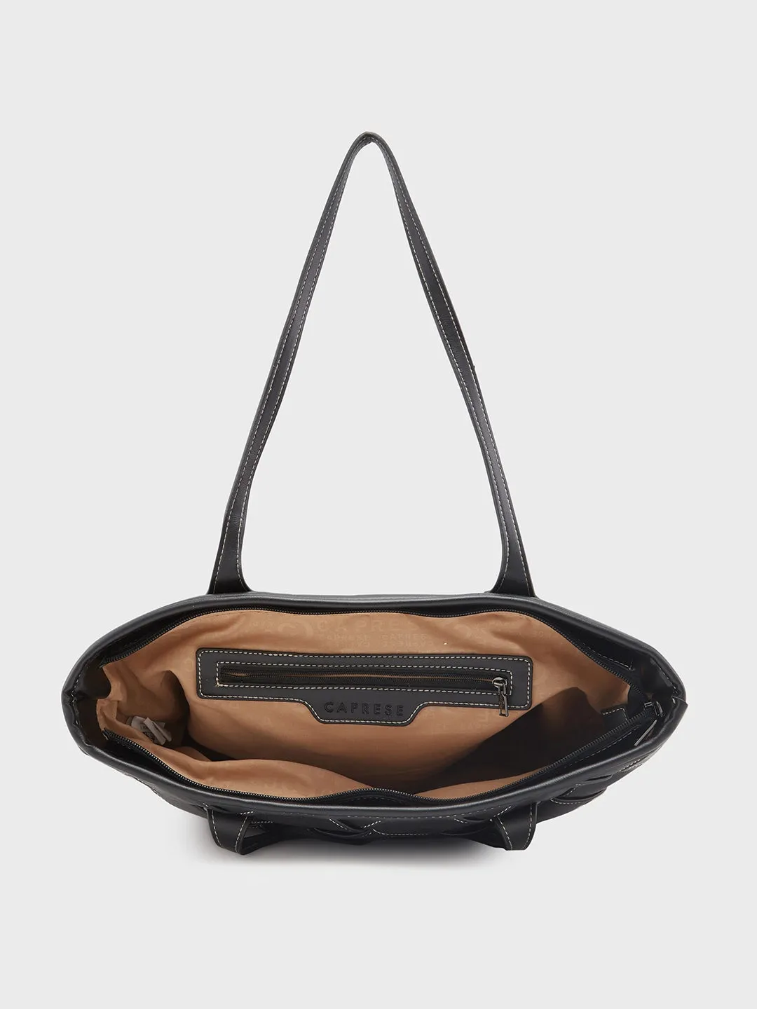 Caprese Gypsy Medium Black Tote Bag