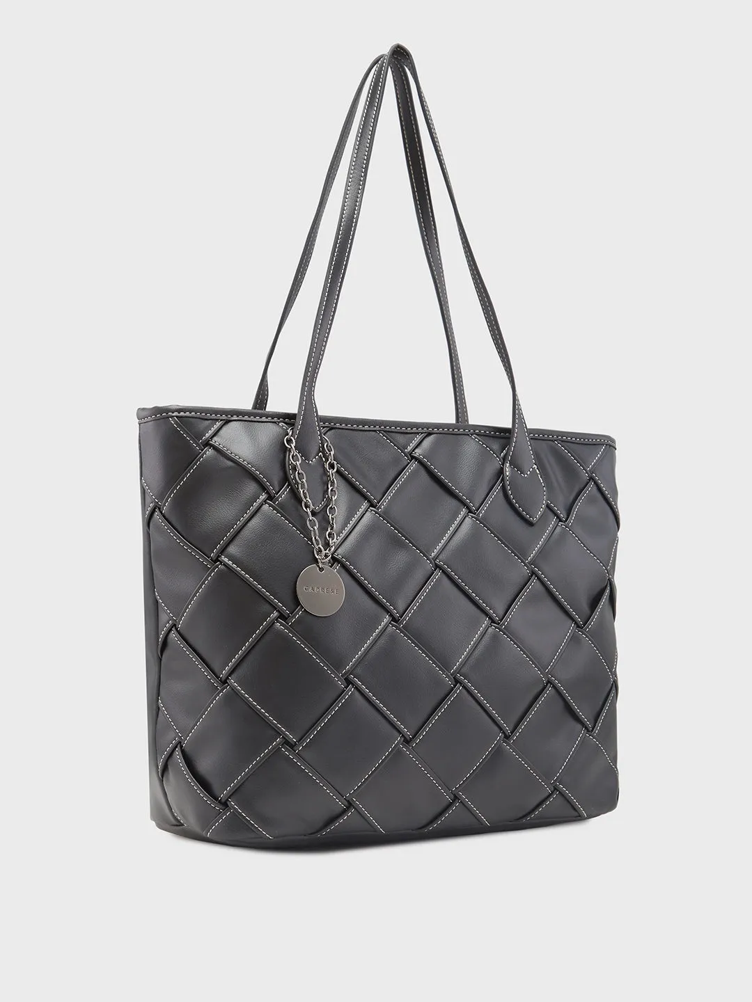 Caprese Gypsy Medium Black Tote Bag