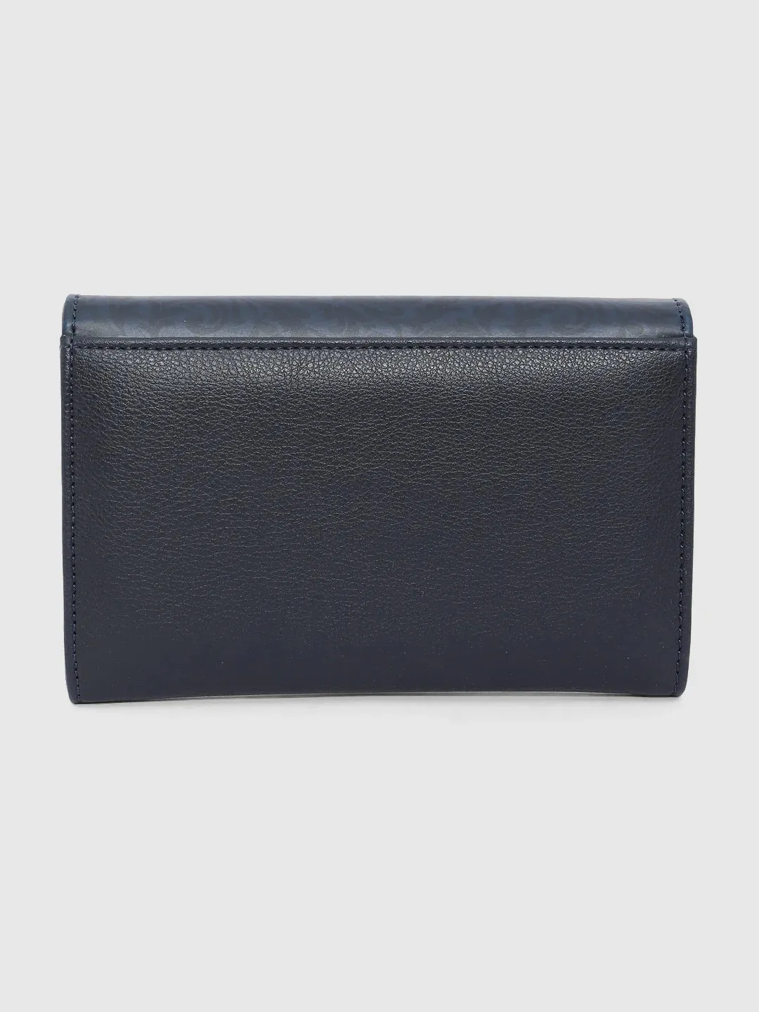 Caprese Helene Large Navy Flapover Wallet