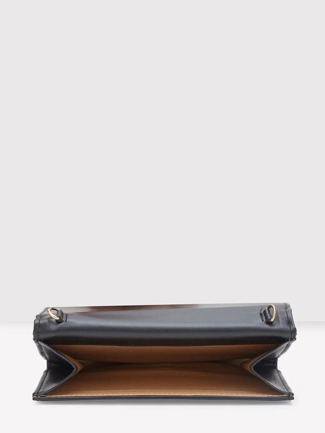 Caprese Helene Medium Black Flapover Wallet