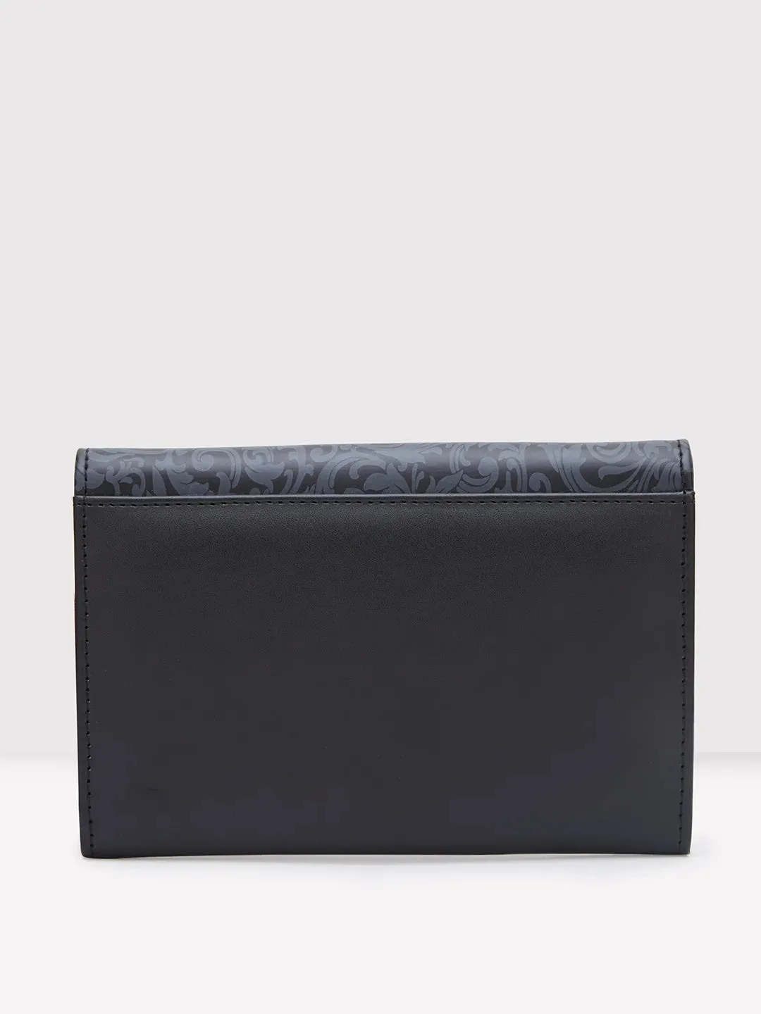 Caprese Helene Medium Black Flapover Wallet