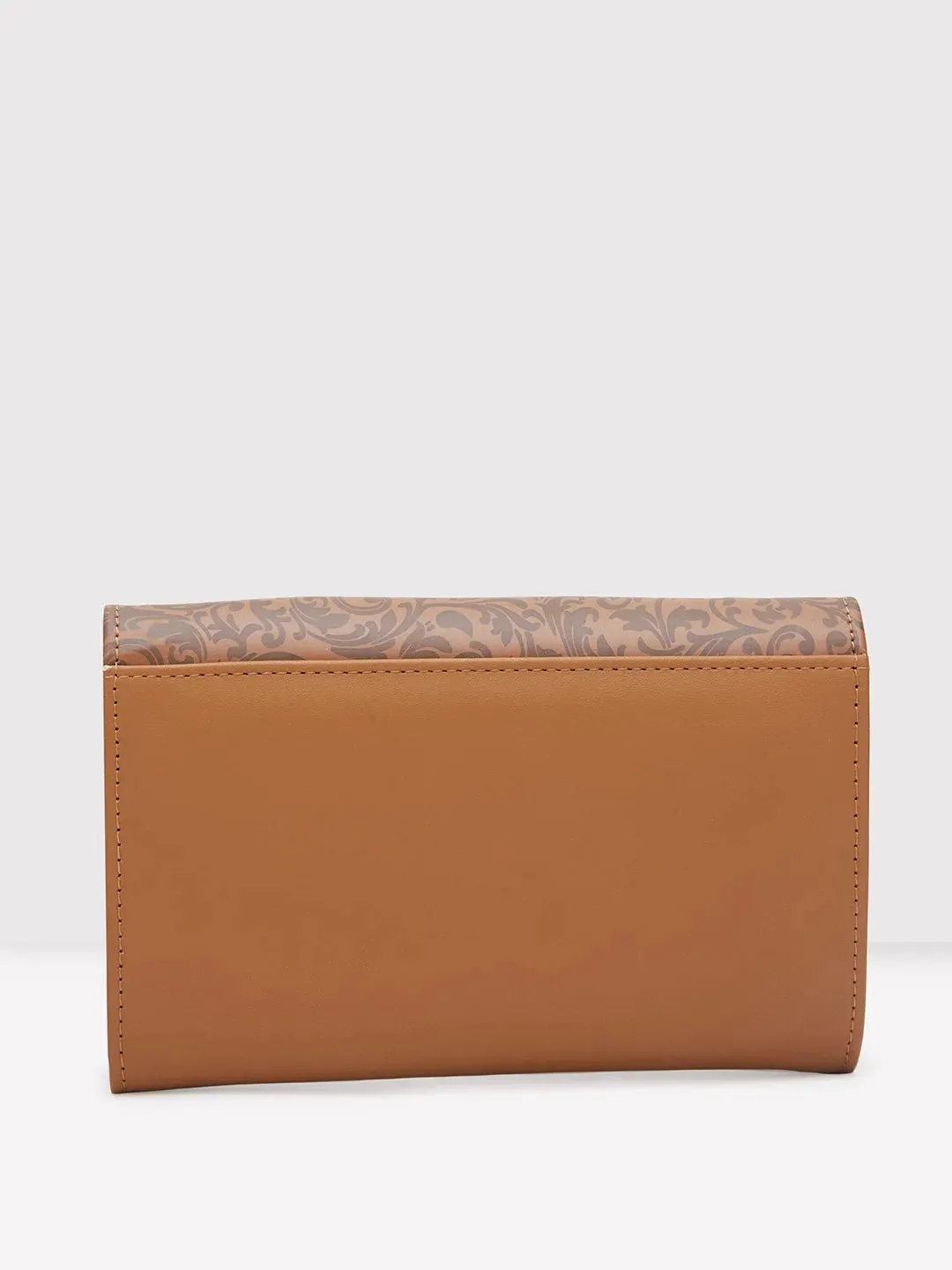 Caprese Helene Medium Tan Flapover Wallet