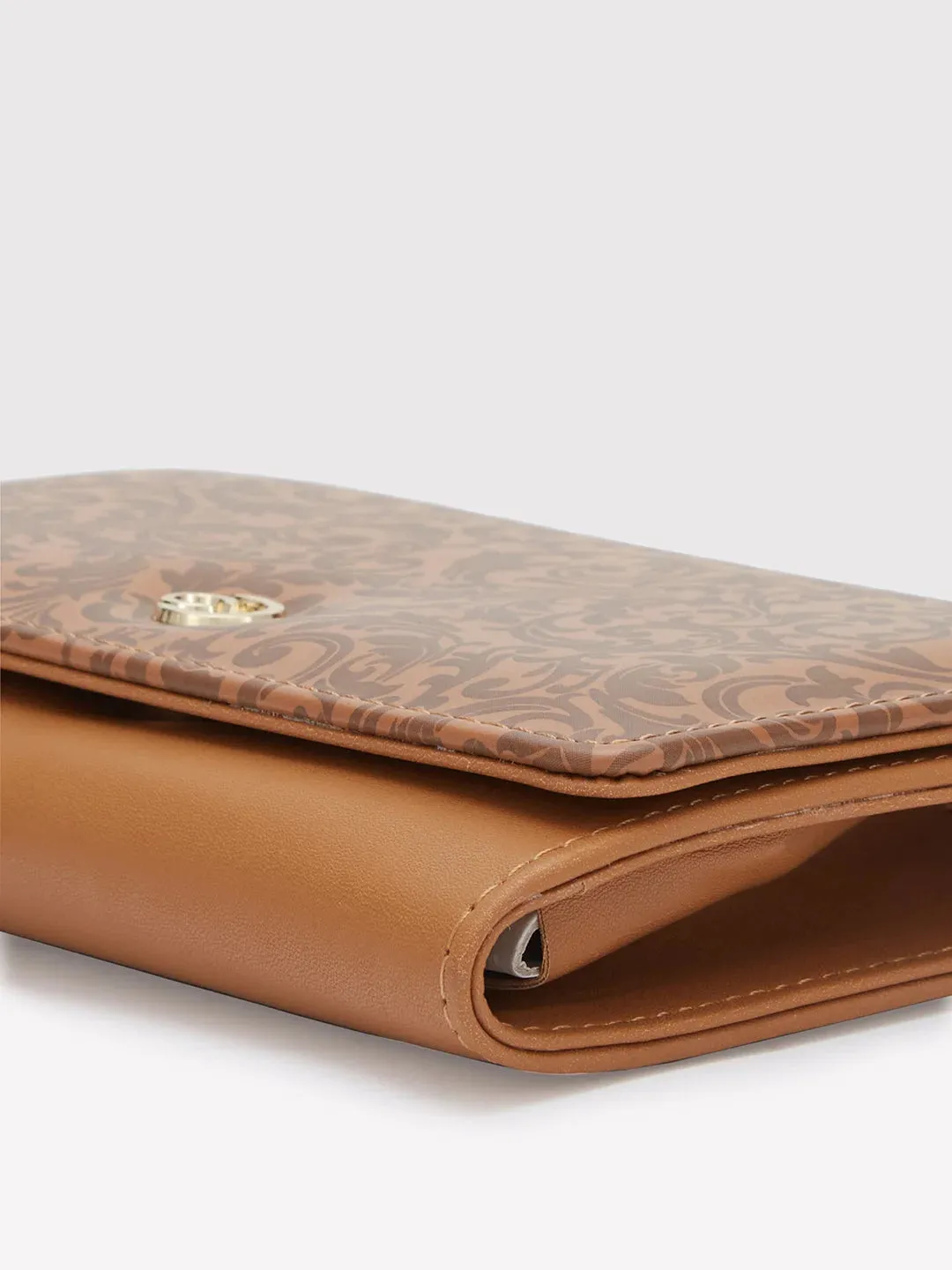 Caprese Helene Medium Tan Flapover Wallet