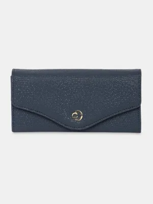 Caprese Ingrid Large Navy Flapover Wallet