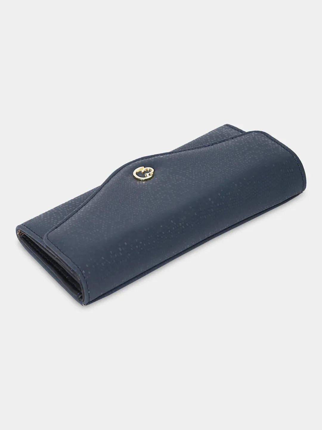 Caprese Ingrid Large Navy Flapover Wallet