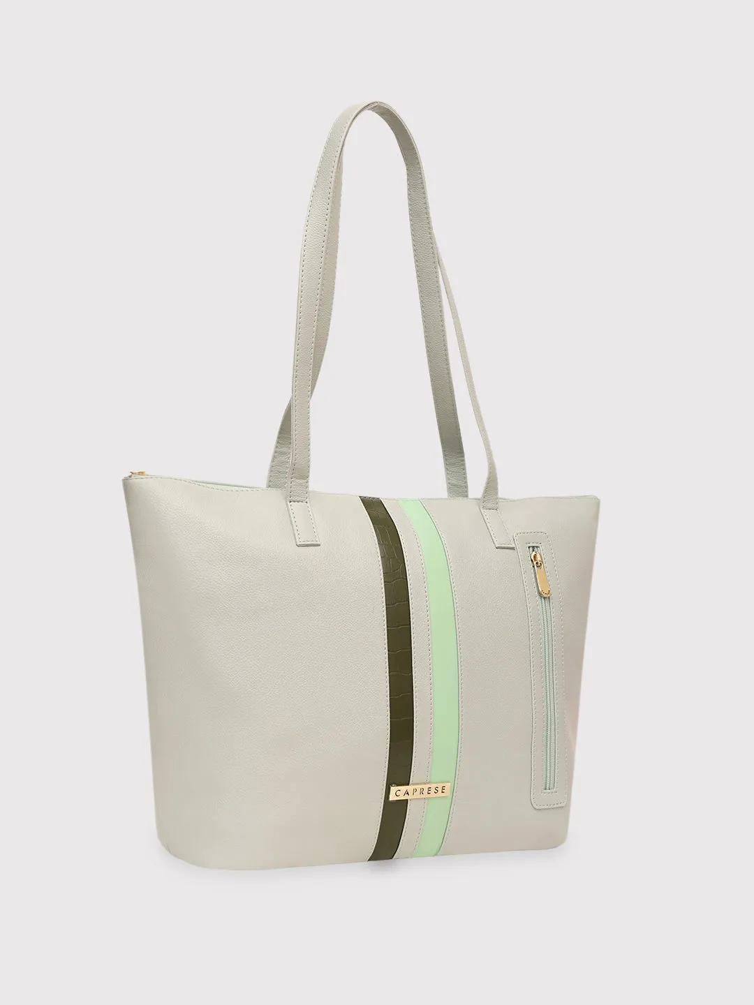 Caprese Irina Large Dull Green Tote Bag