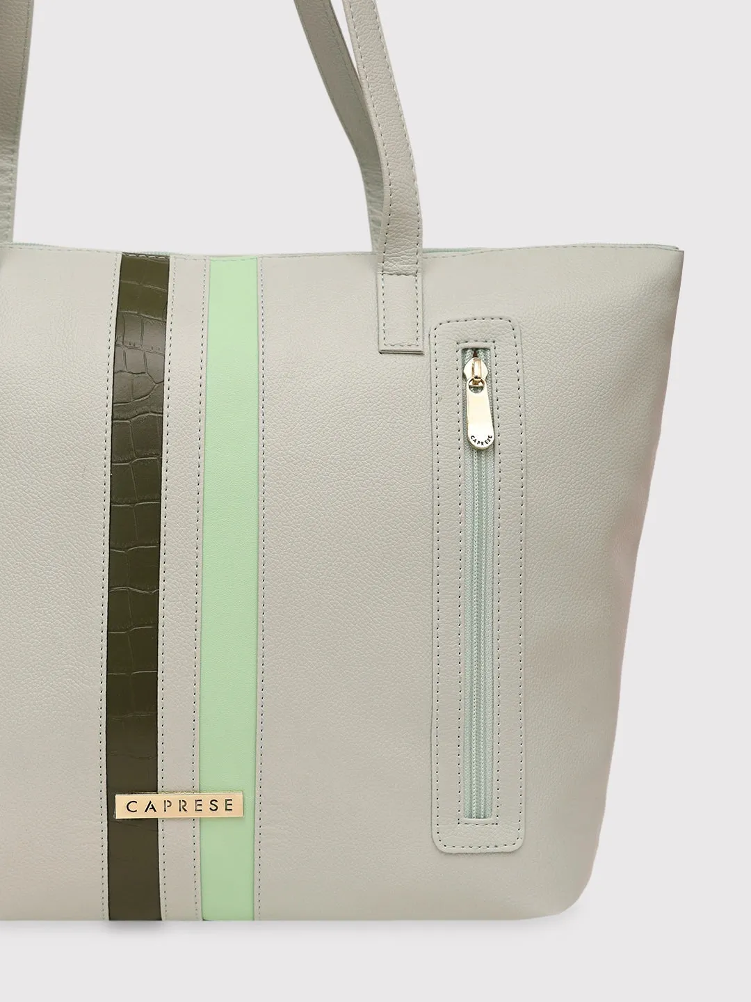 Caprese Irina Large Dull Green Tote Bag