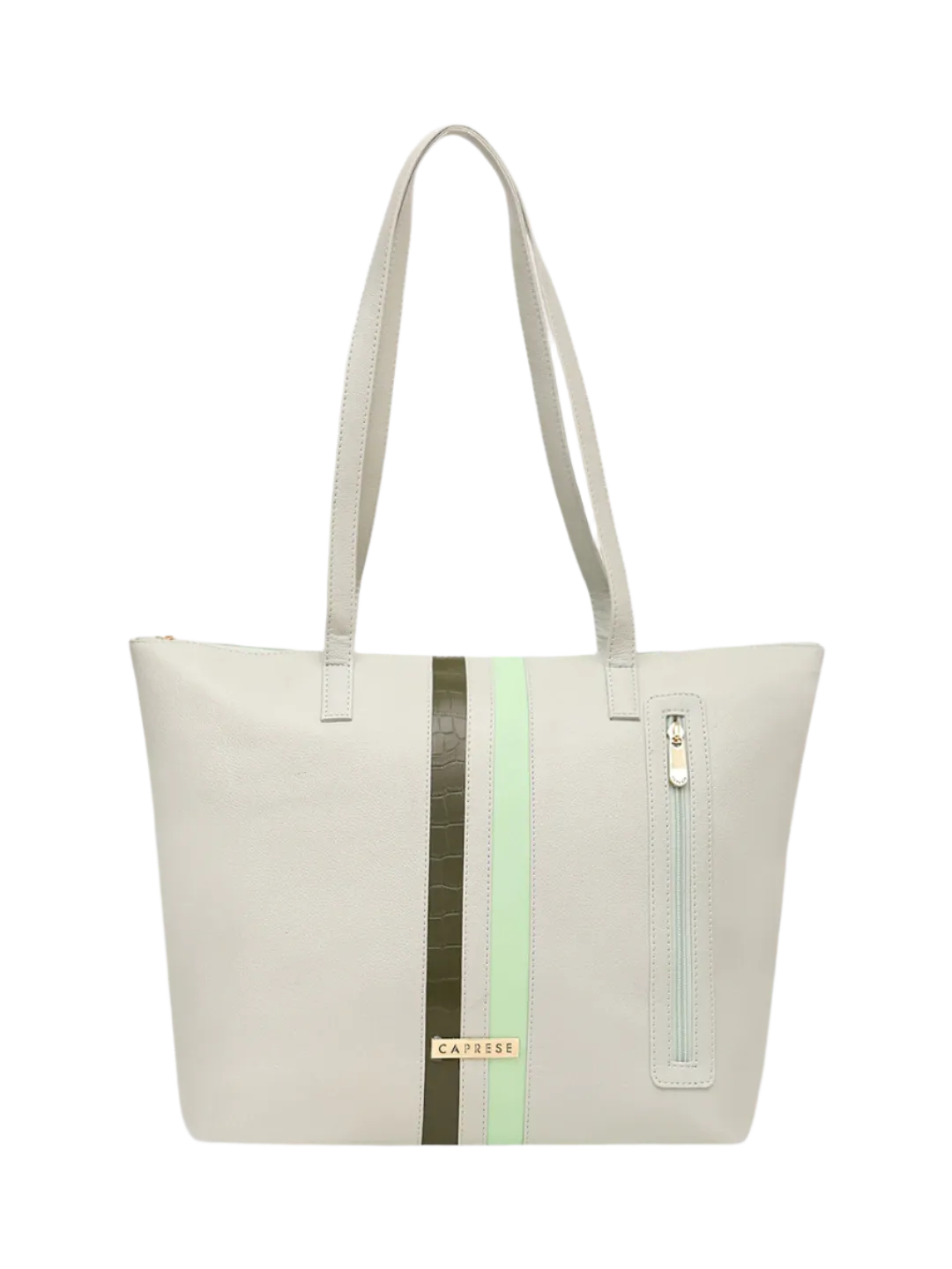 Caprese Irina Large Dull Green Tote Bag
