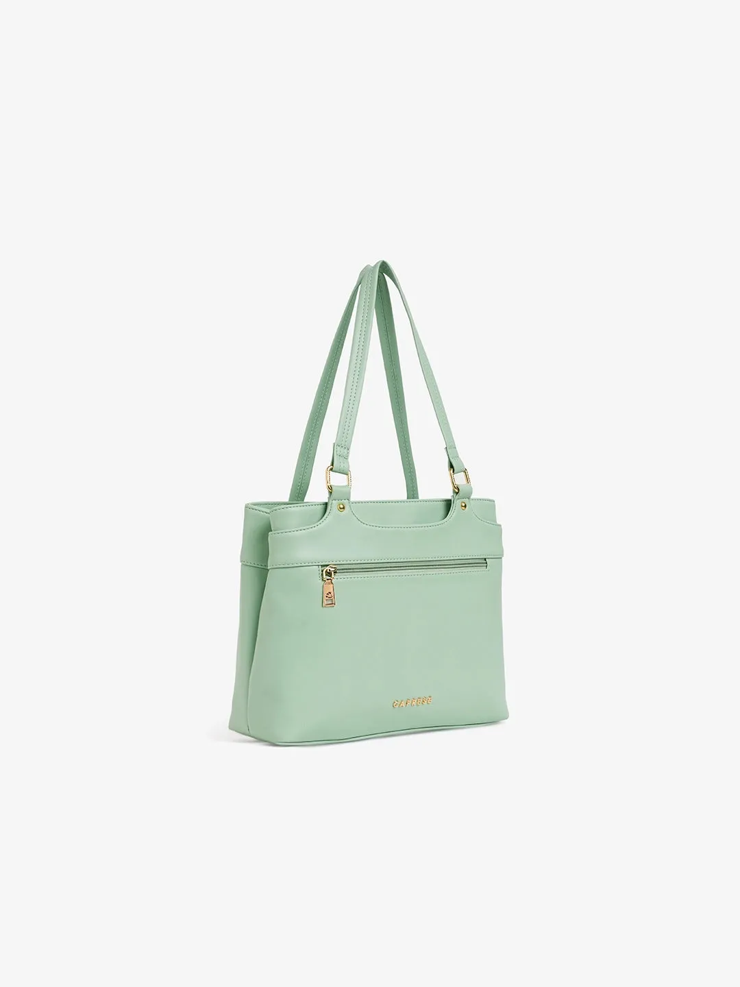 Caprese Jessica Medium Green Tote Bag