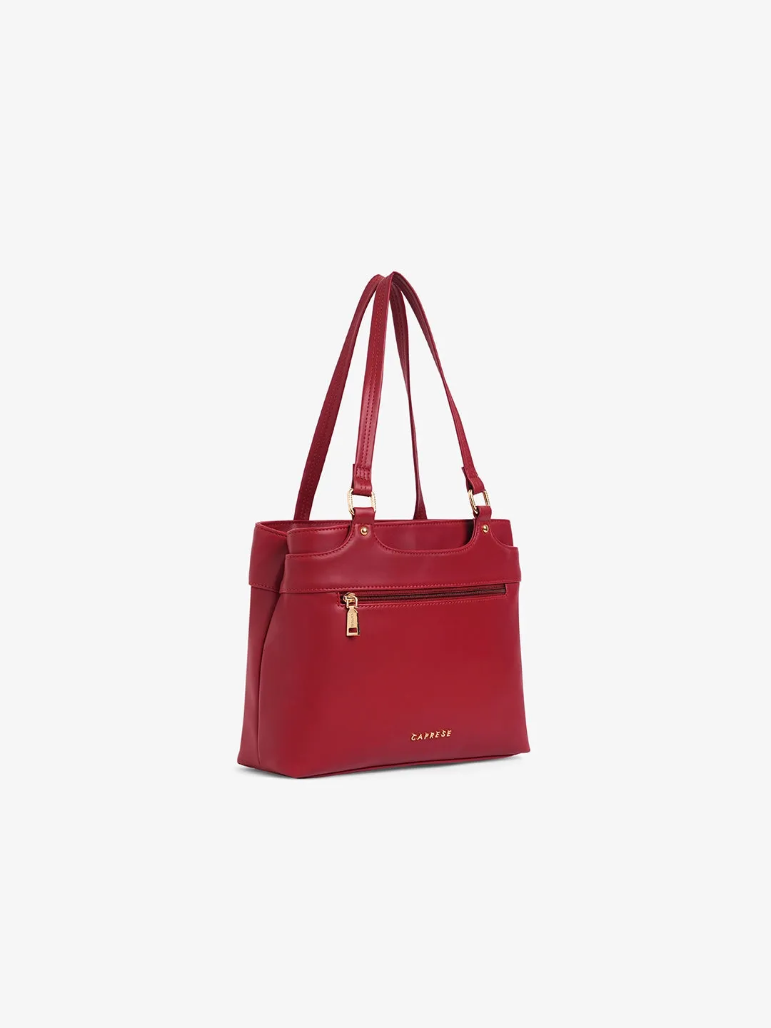 Caprese Jessica Medium Red Tote Bag