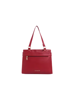 Caprese Jessica Medium Red Tote Bag