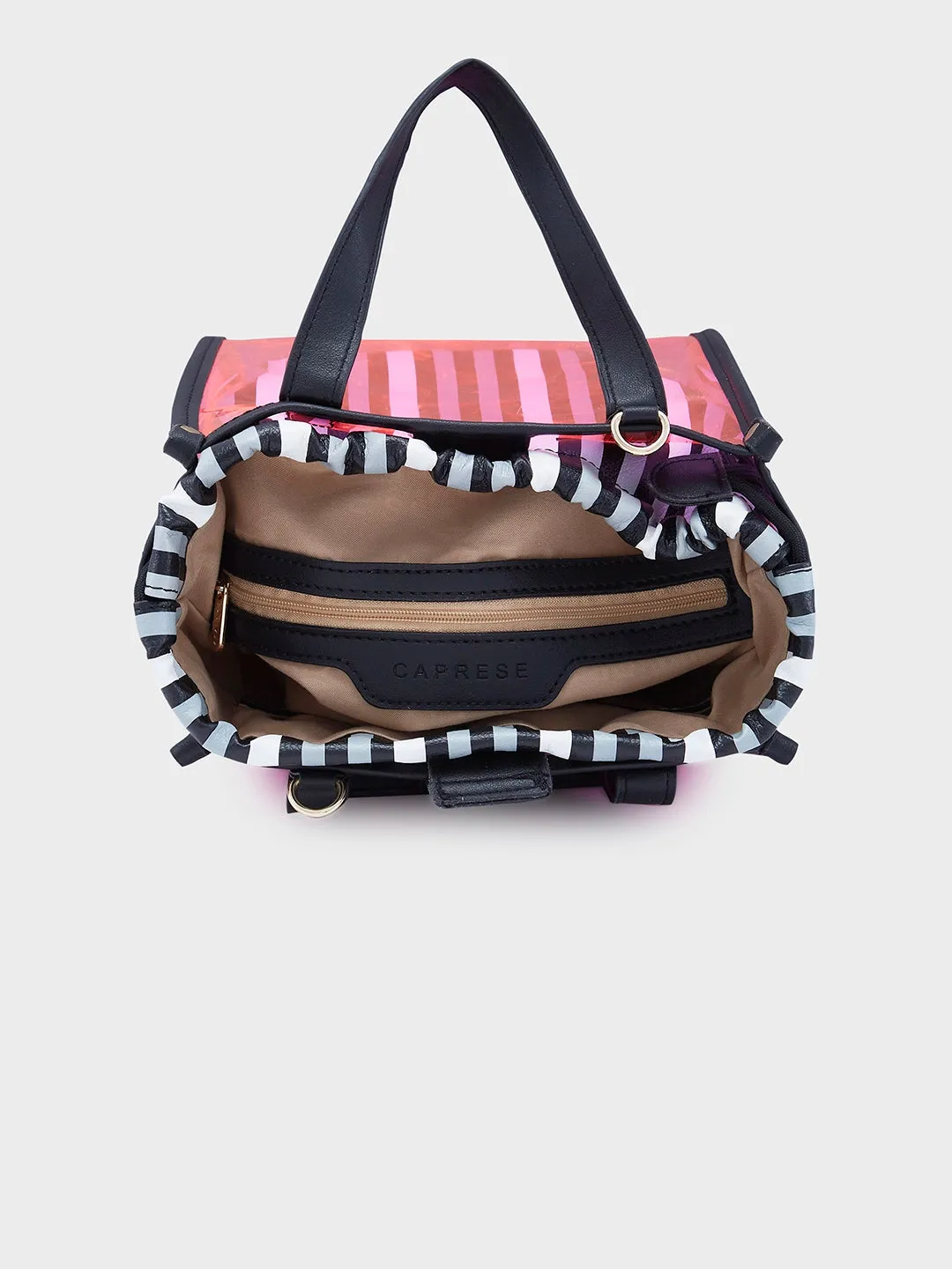 Caprese Josie Small Plastic PinkTote Bag