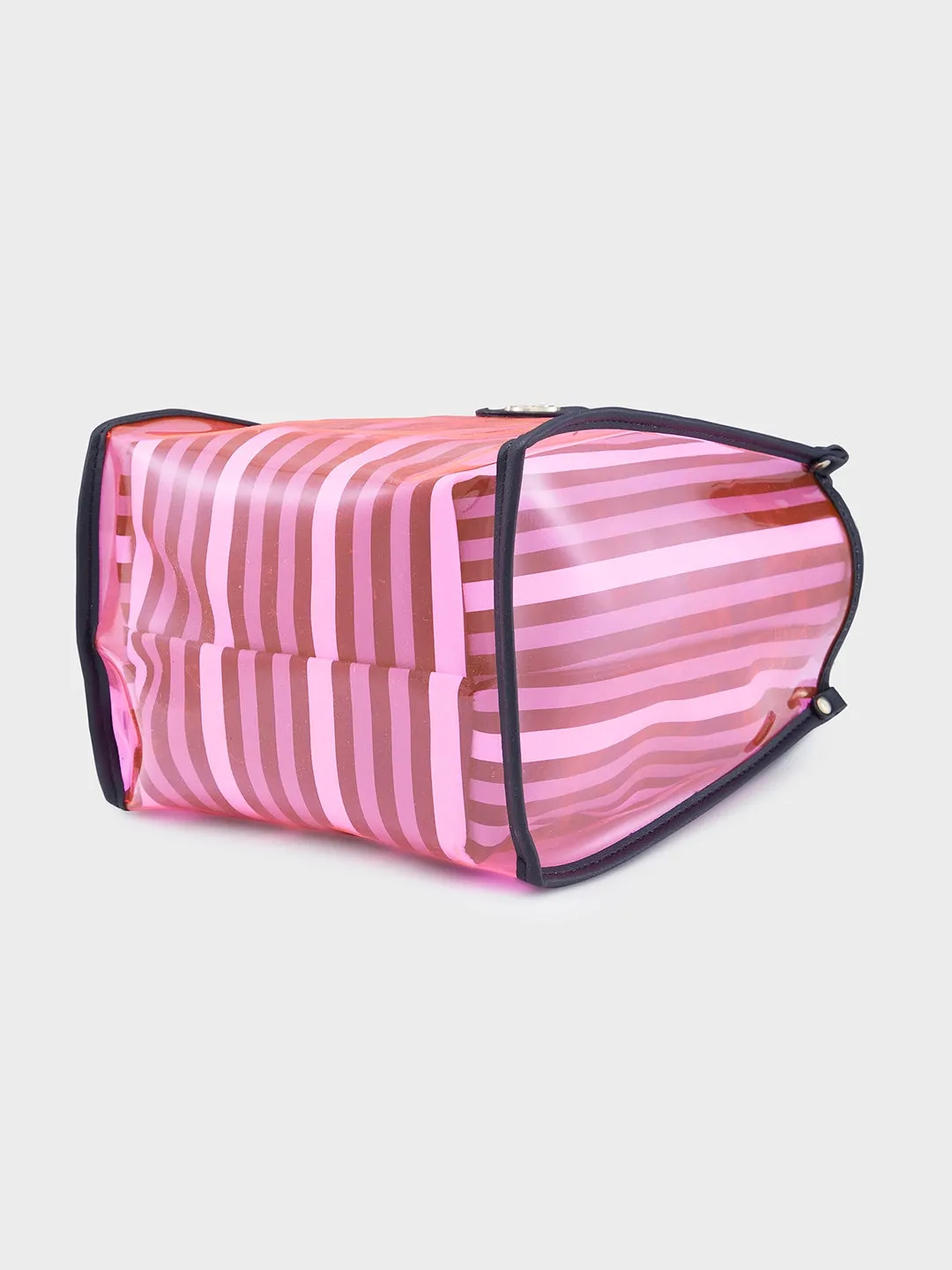 Caprese Josie Small Plastic PinkTote Bag