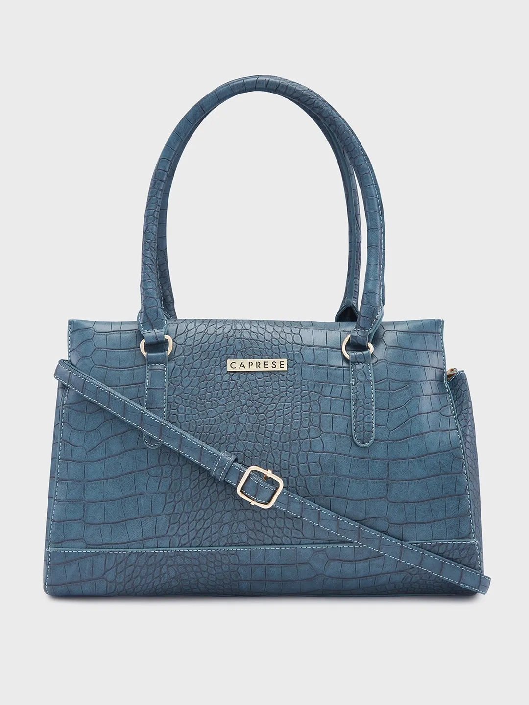 Caprese Kathey Medium Teal Tote Bag