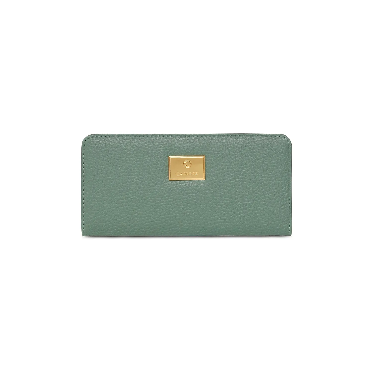 Caprese Kristin Medium Dull Green Fold Wallet