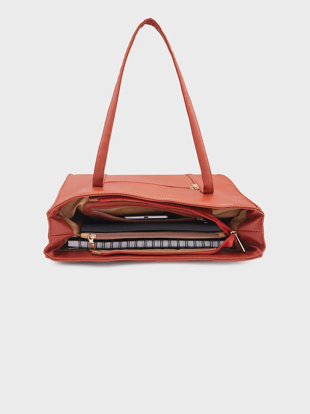 Caprese Lively Medium Dusty Coral Tote Bag