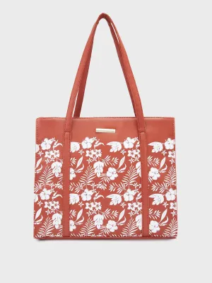 Caprese Lively Medium Dusty Coral Tote Bag