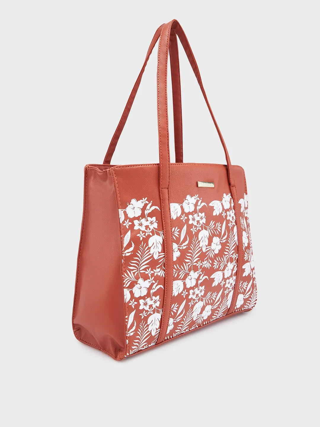 Caprese Lively Medium Dusty Coral Tote Bag