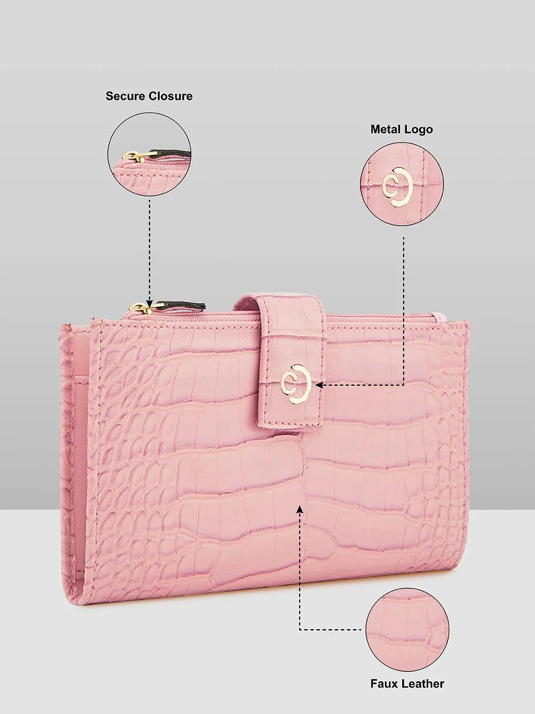 Caprese Luna Medium Lilac Bifold Wallet