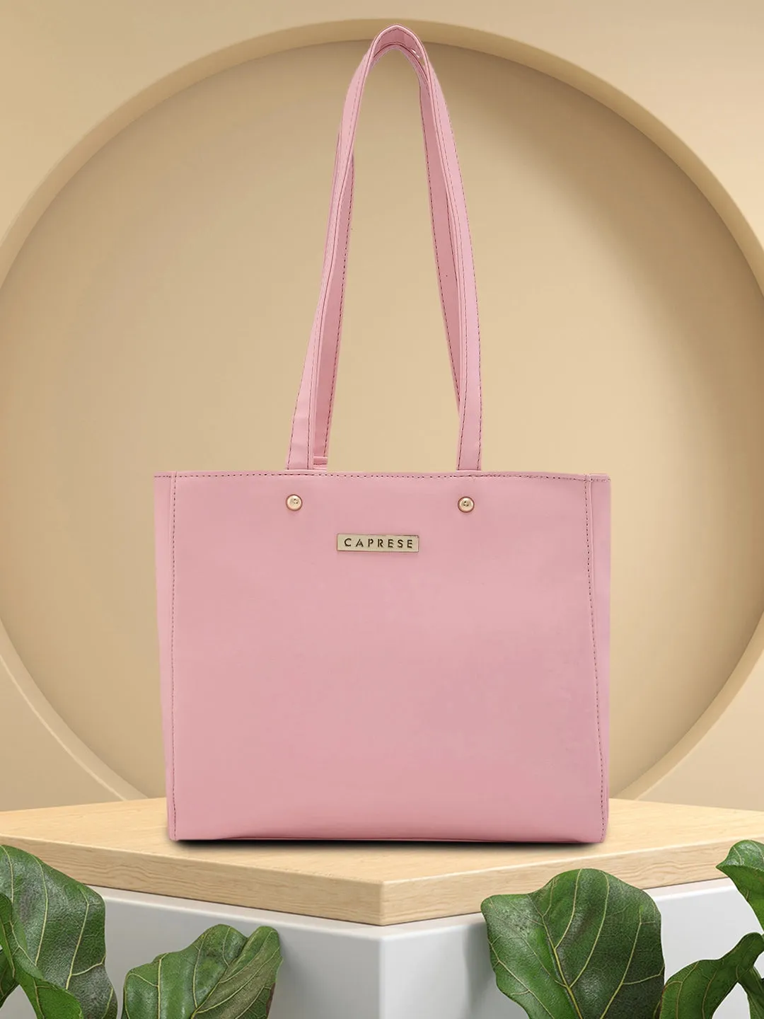 Caprese Meraki Medium Blush Tote Bag