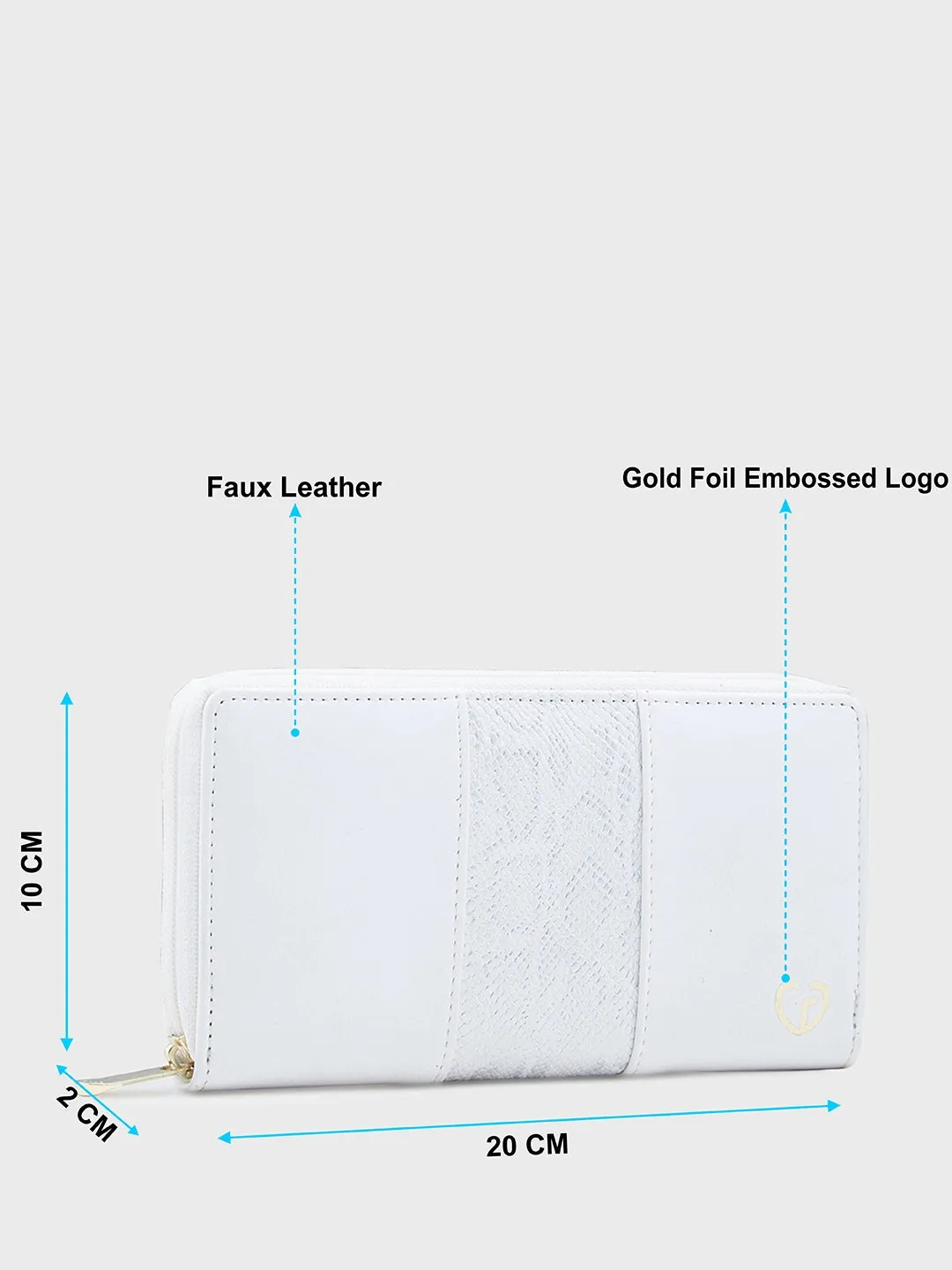 Caprese Merle Medium White Wallet