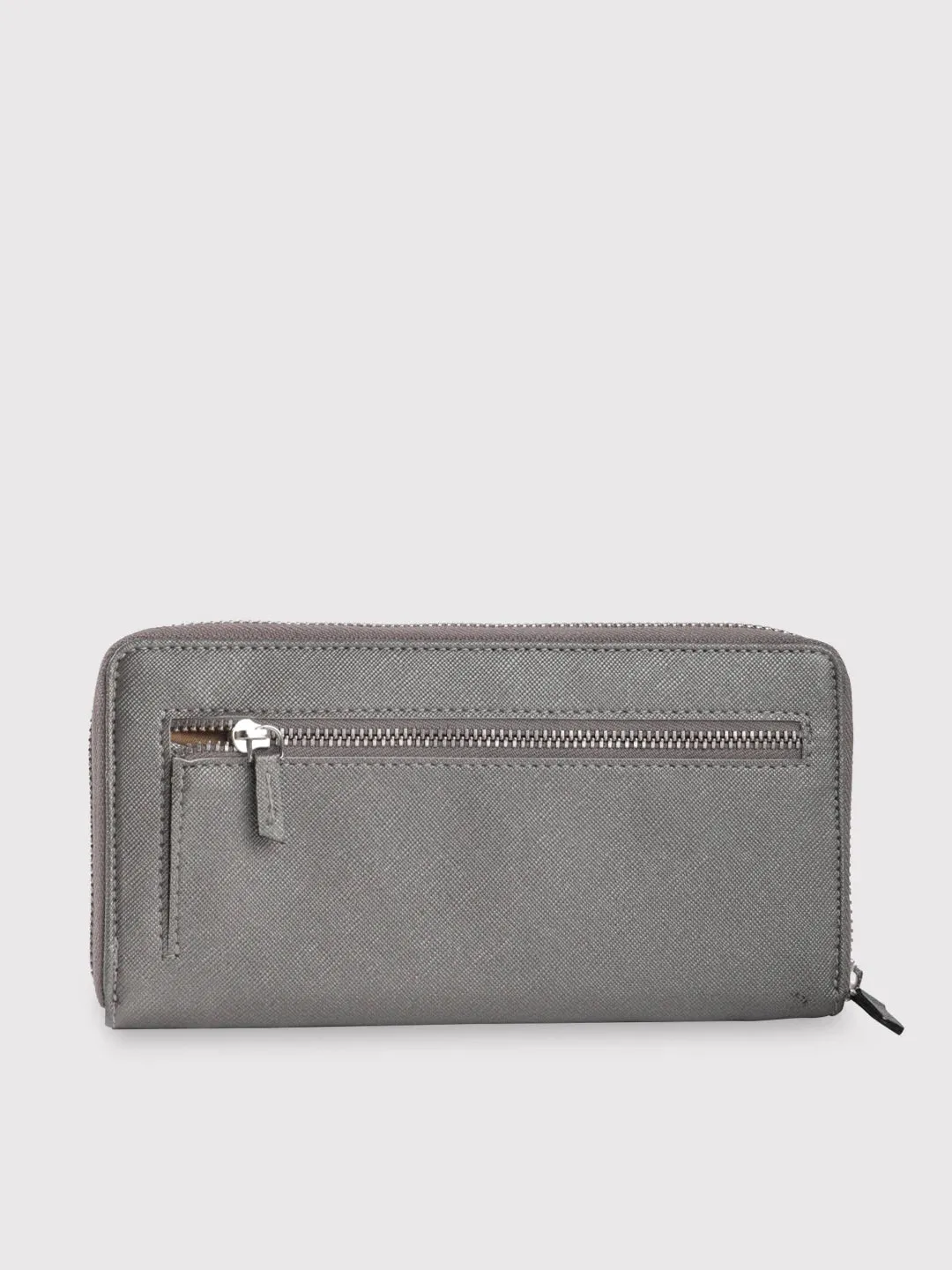Caprese Mia Large Gunmetal Zip Around Wallet