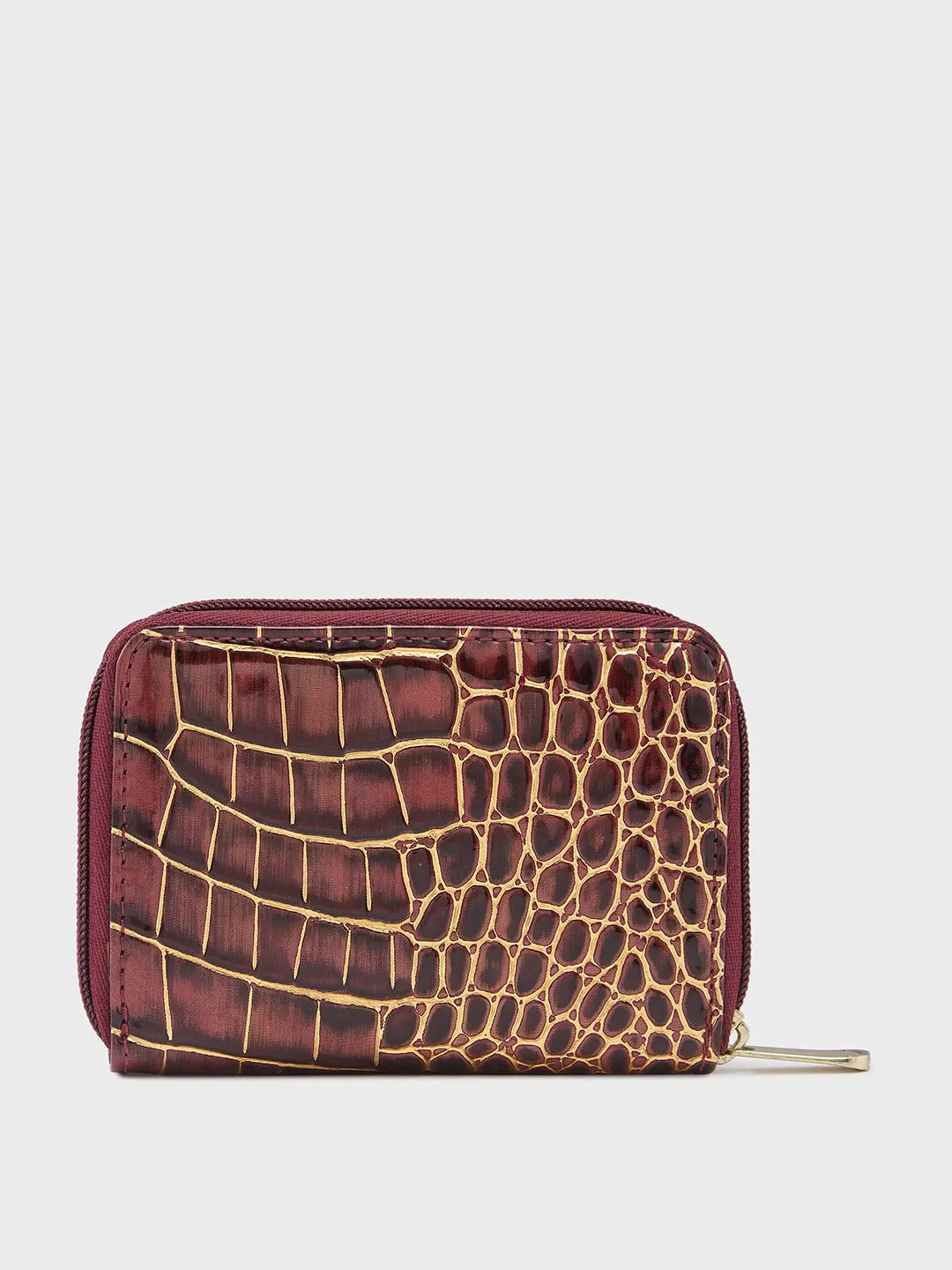 Caprese Miranda Small Burgundy Zip Around Wallet