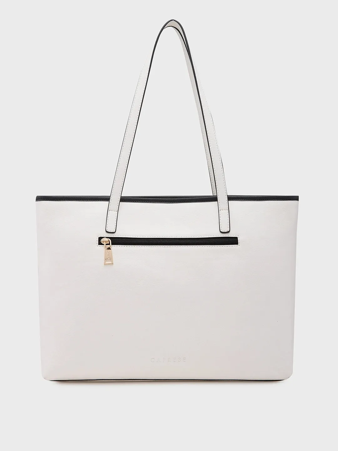 Caprese Modica Medium White Tote Bag