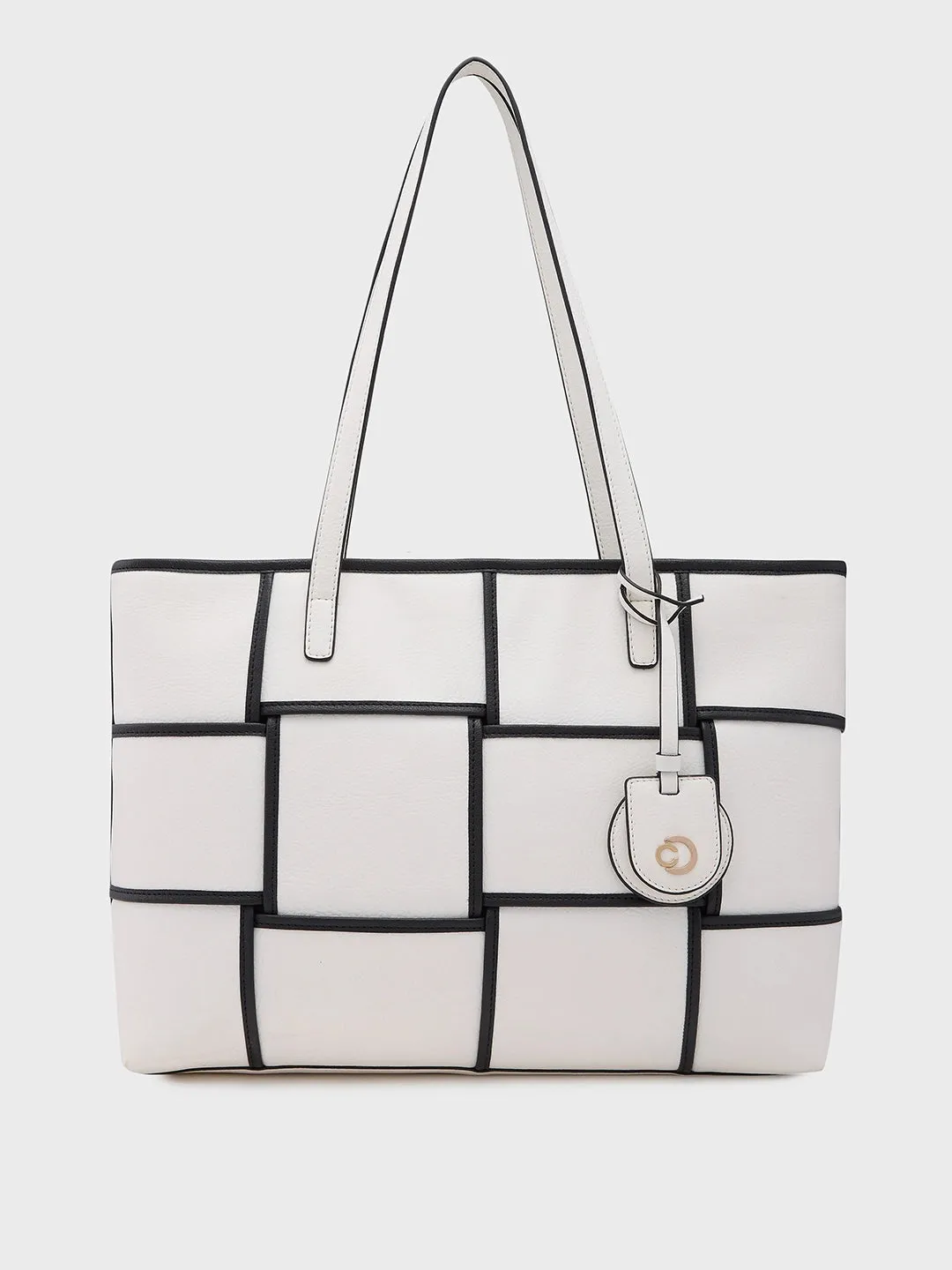 Caprese Modica Medium White Tote Bag