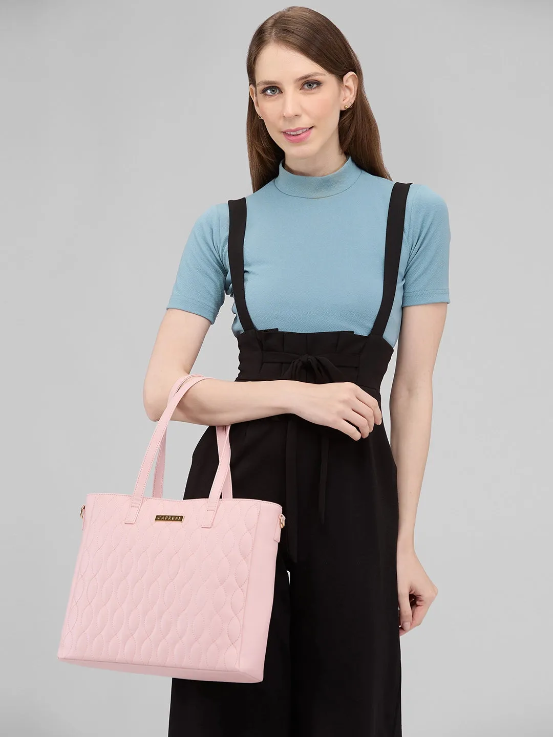 Caprese Mubi Small Blush Tote Bag
