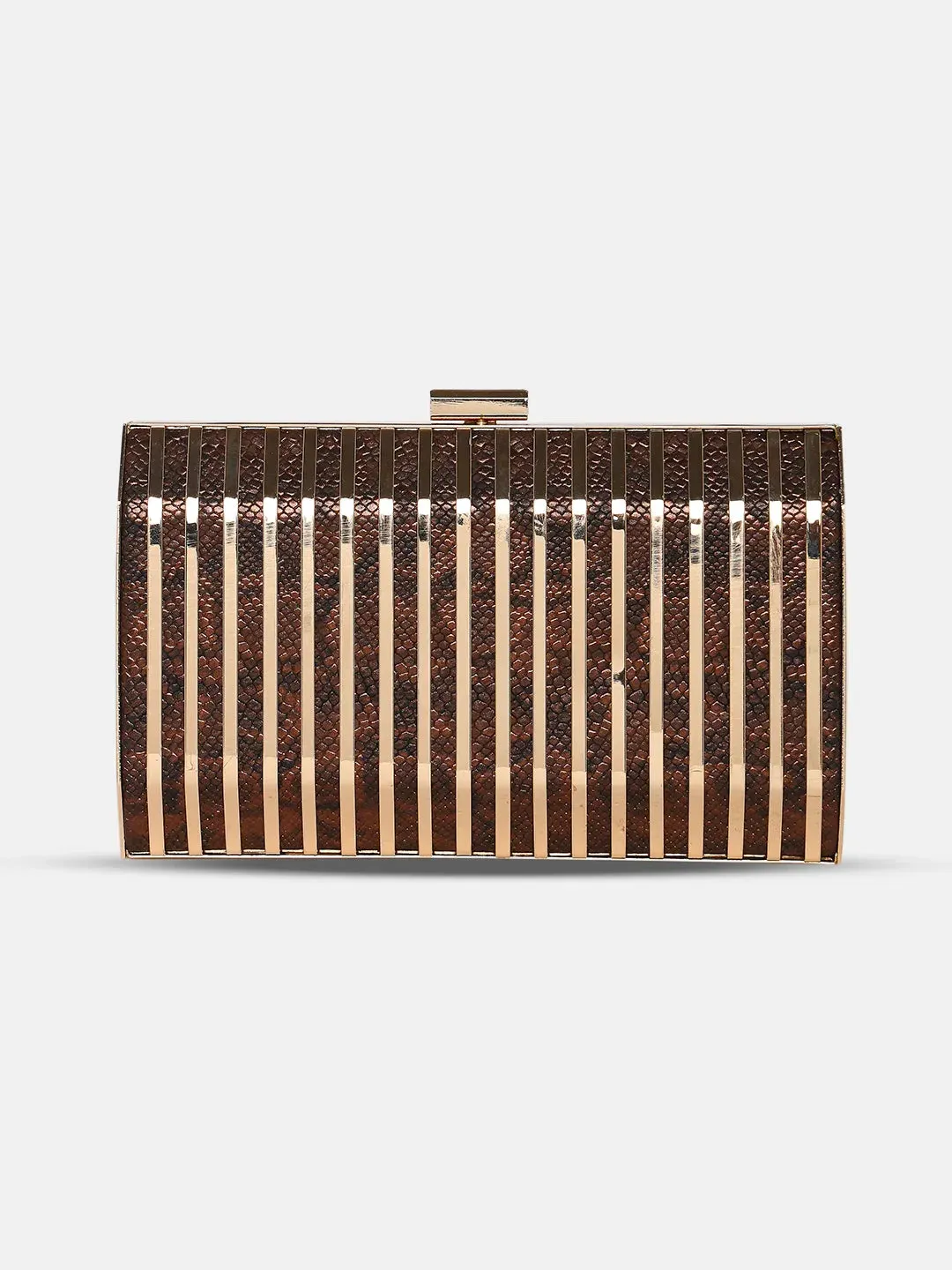 Caprese Party Carly Small Brown Clutch