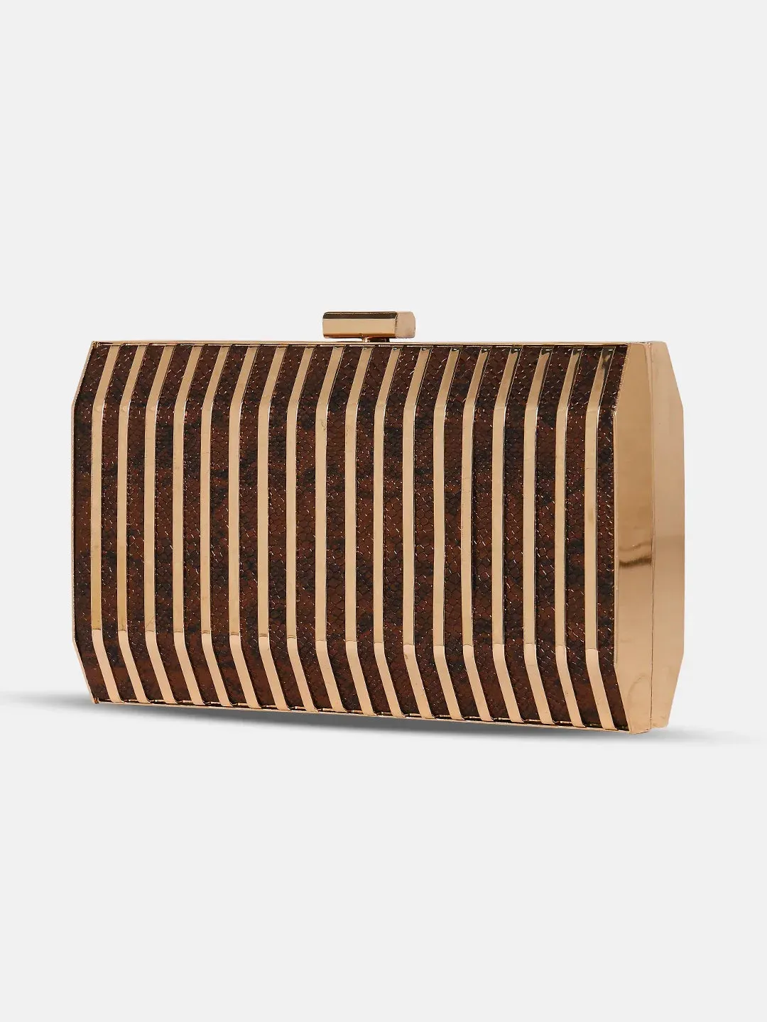 Caprese Party Carly Small Brown Clutch