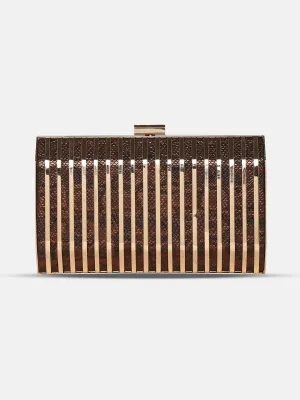 Caprese Party Carly Small Brown Clutch
