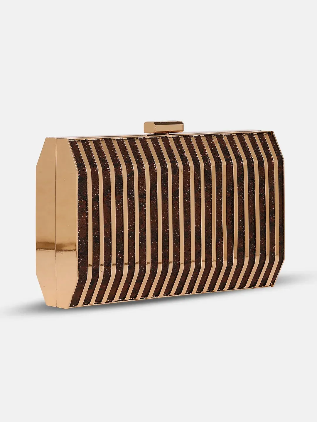 Caprese Party Carly Small Brown Clutch