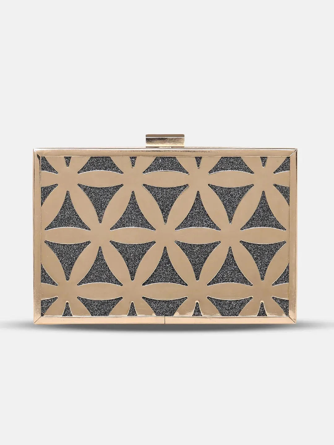 Caprese Party Junie Small Gunmetal Clutch