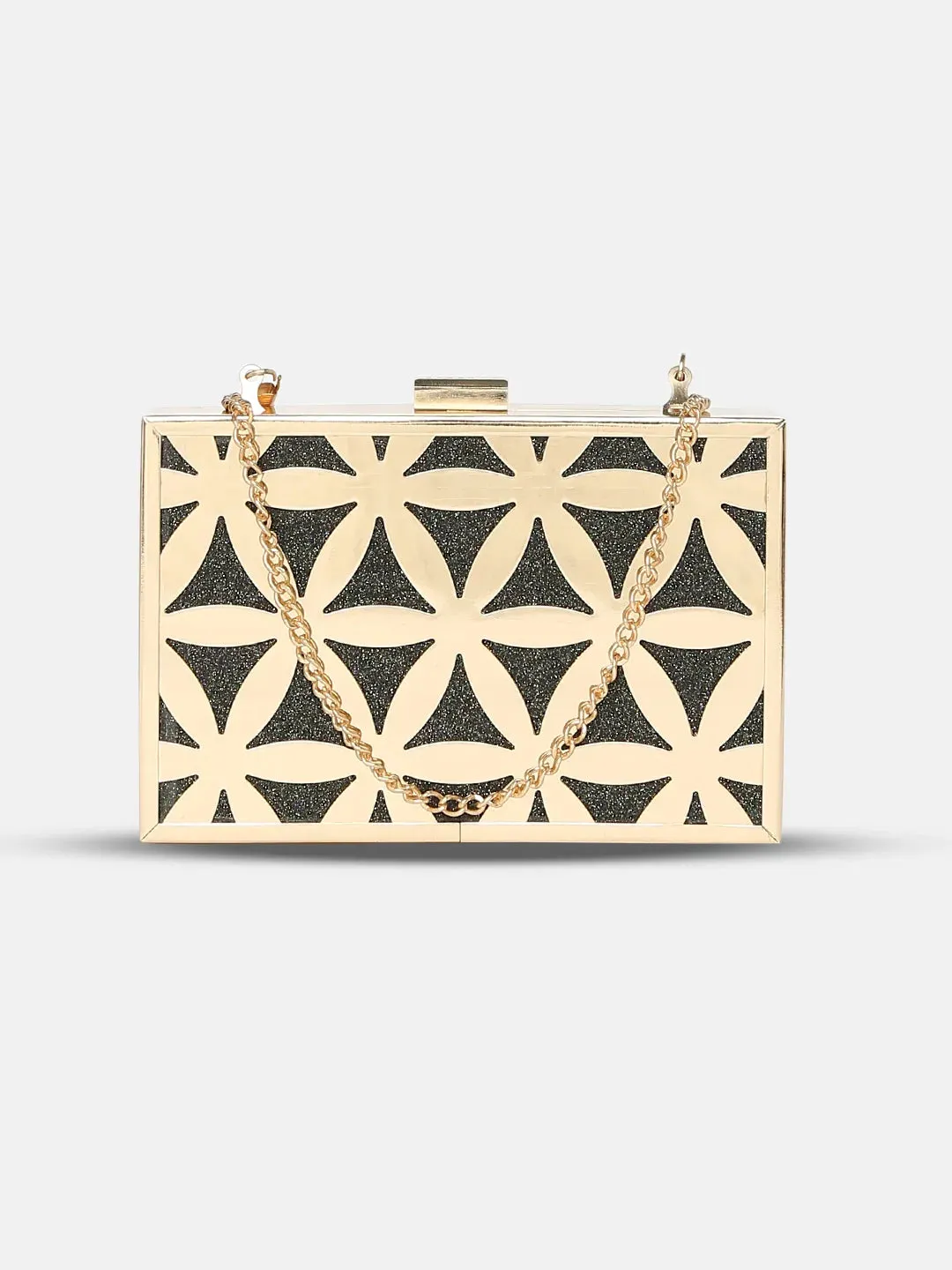 Caprese Party Junie Small Gunmetal Clutch