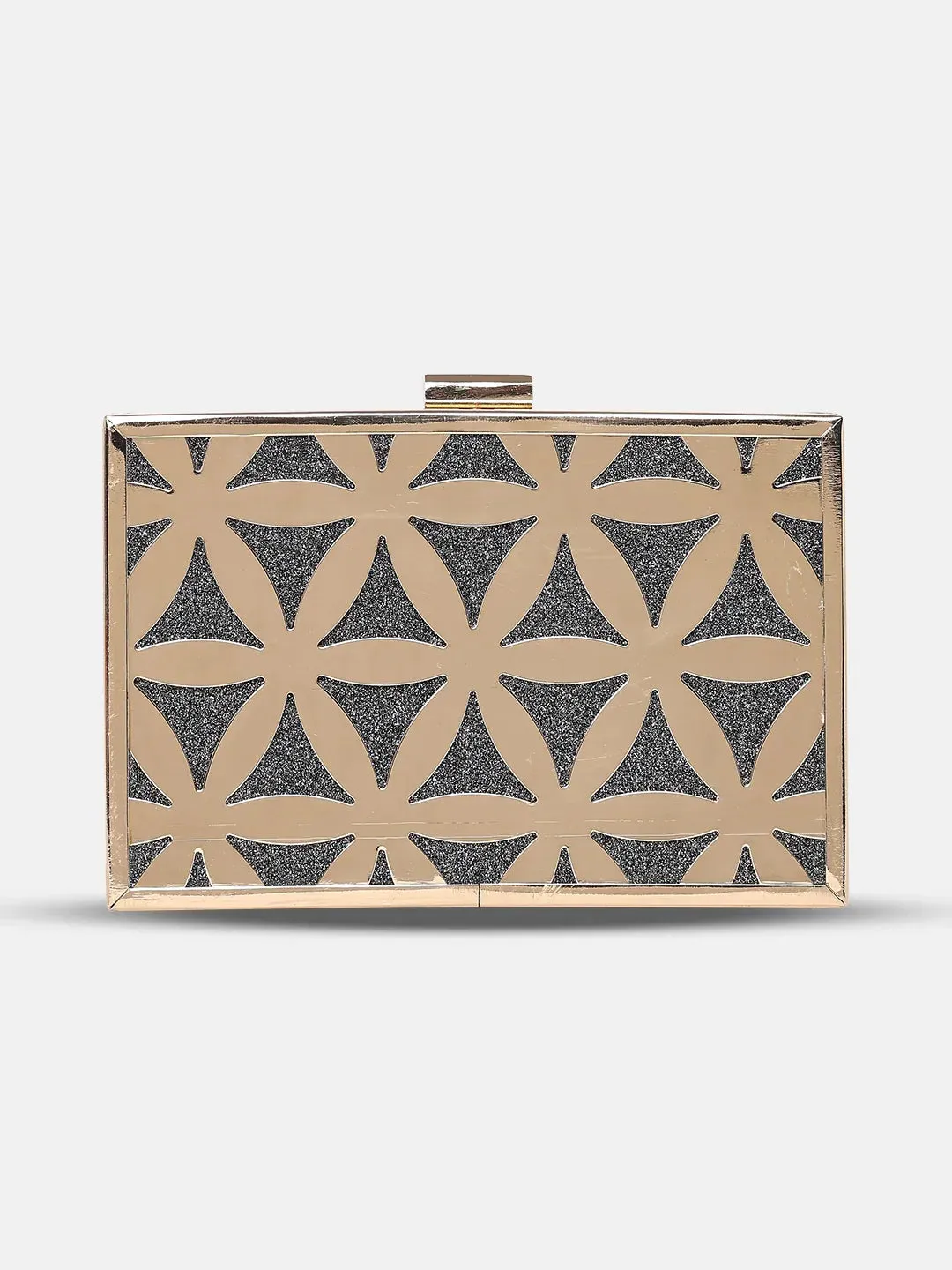 Caprese Party Junie Small Gunmetal Clutch