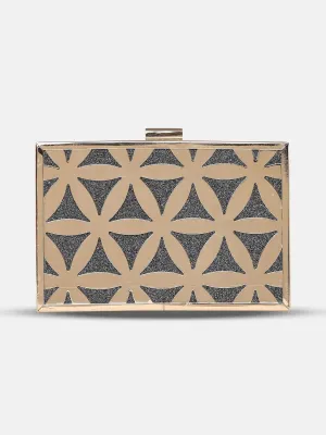 Caprese Party Junie Small Gunmetal Clutch