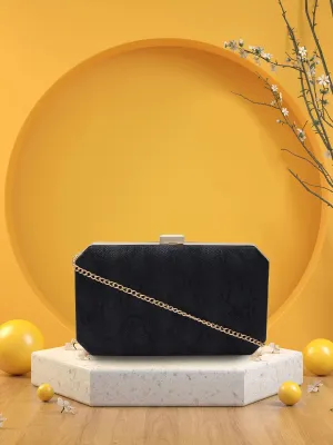 Caprese Party Merle Medium Black Clutch