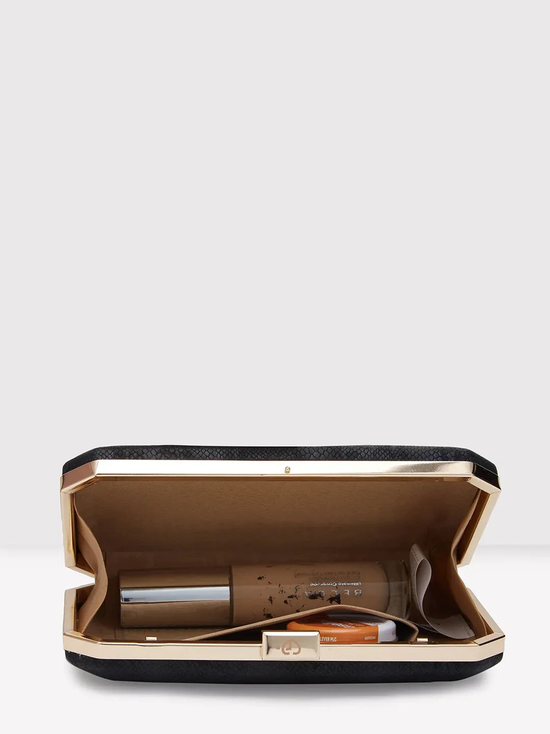 Caprese Party Merle Medium Black Clutch