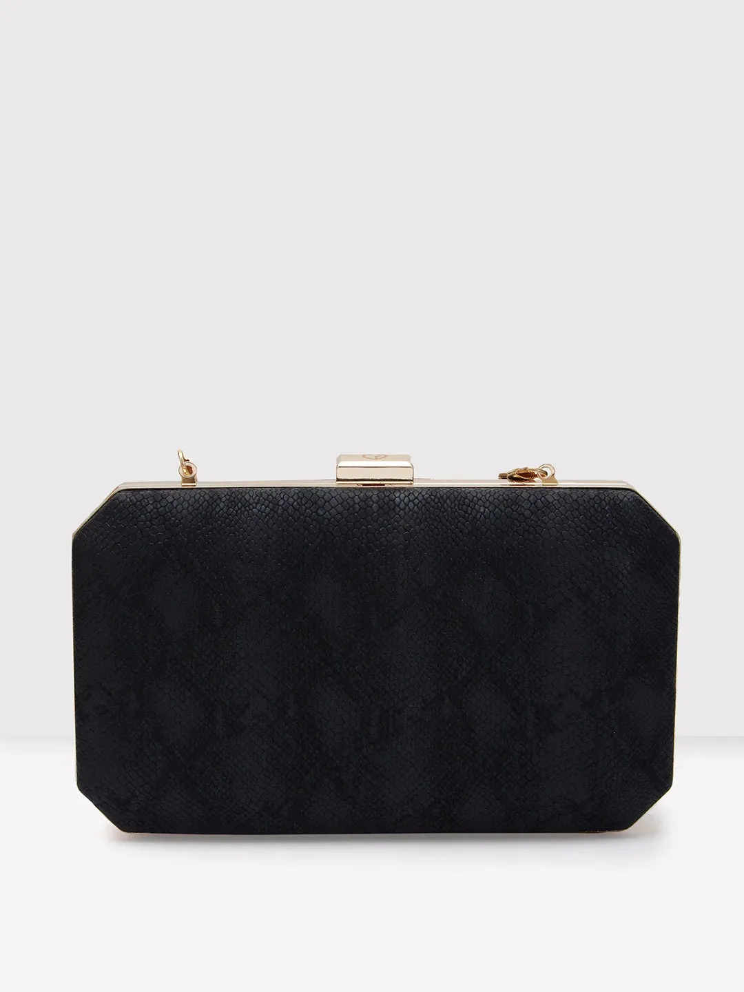 Caprese Party Merle Medium Black Clutch