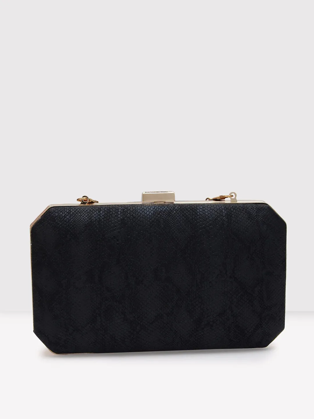 Caprese Party Merle Medium Black Clutch