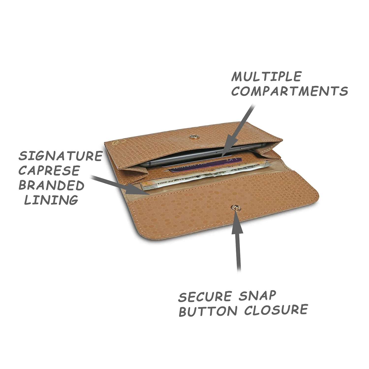 Caprese Pernille Medium Tan Wallet