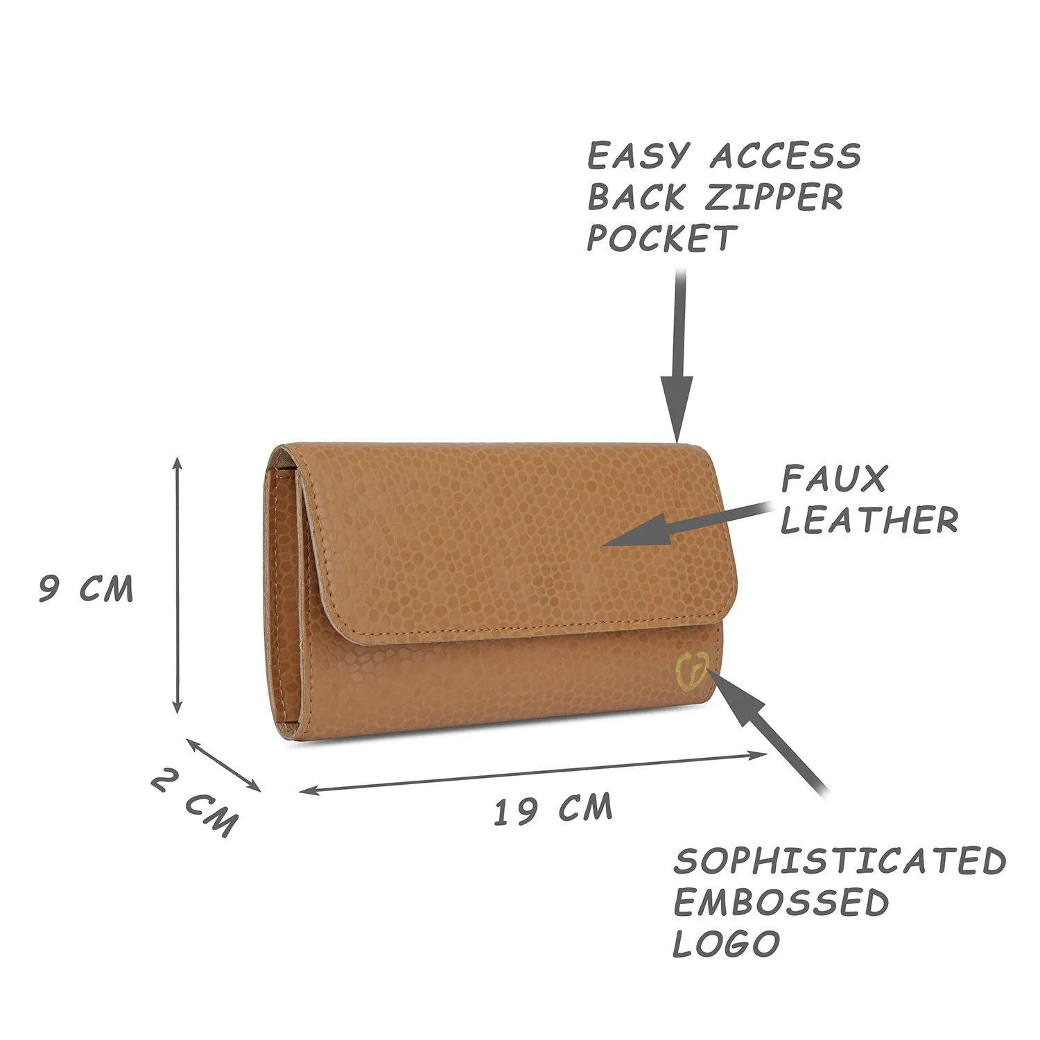 Caprese Pernille Medium Tan Wallet