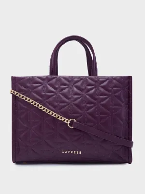 Caprese Ritva Medium Violet Tote Bag