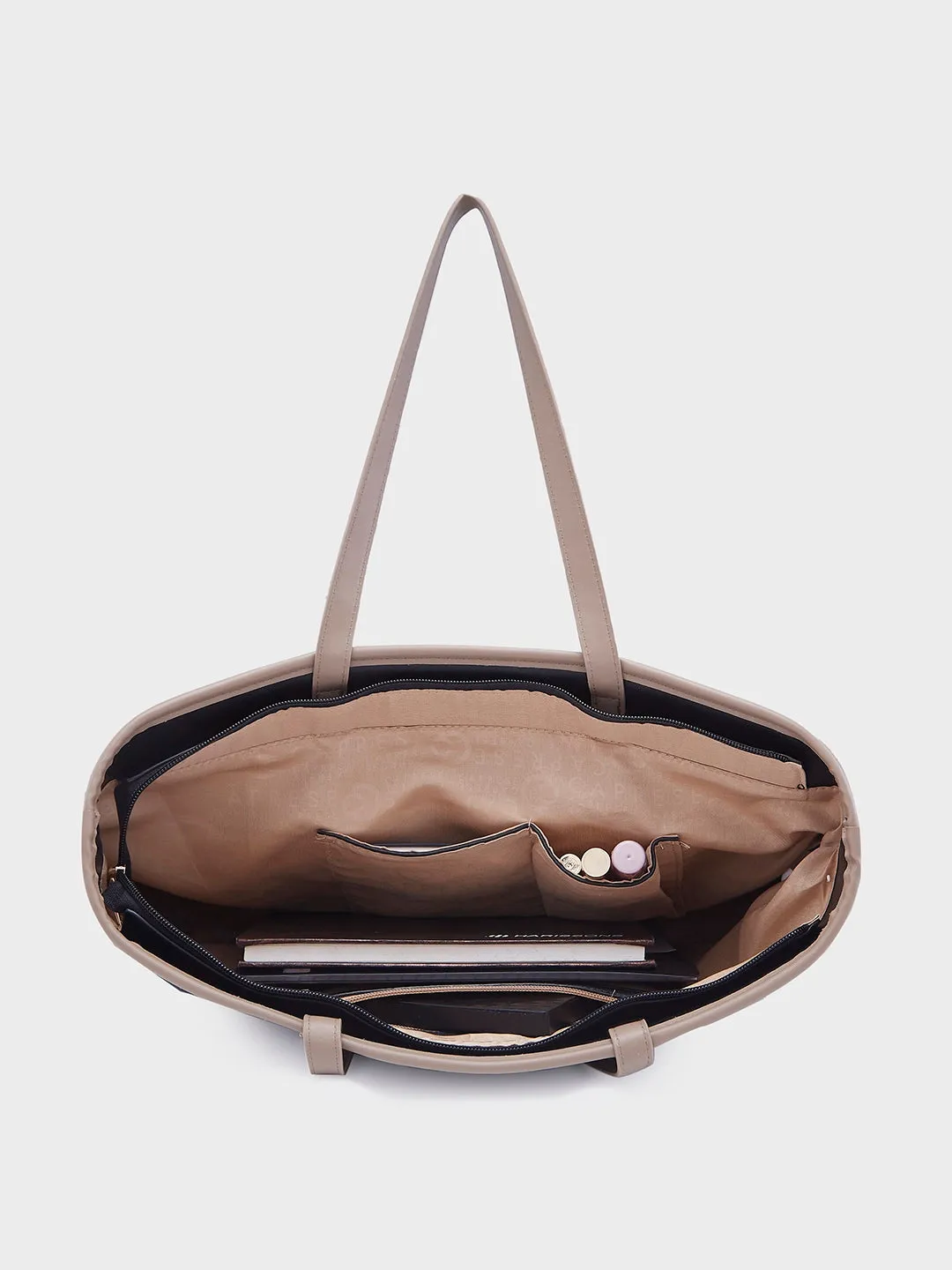 Caprese Roberta Large Black Tote Bag