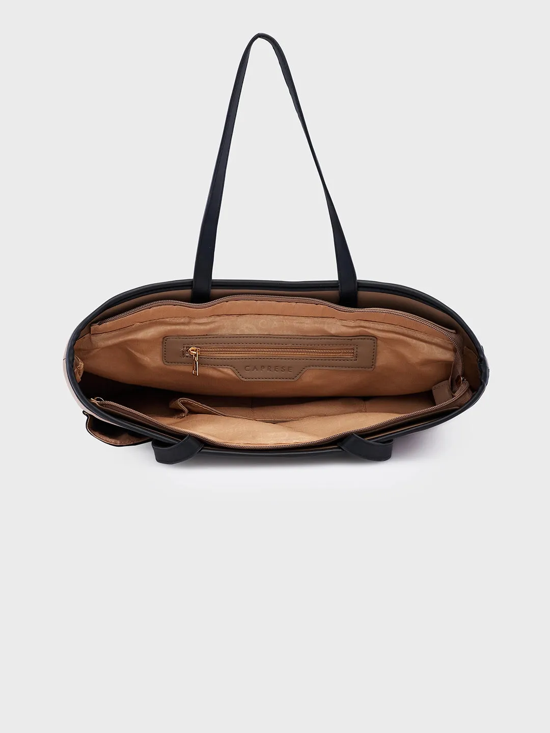 Caprese Roberta Large Taupe Tote Bag