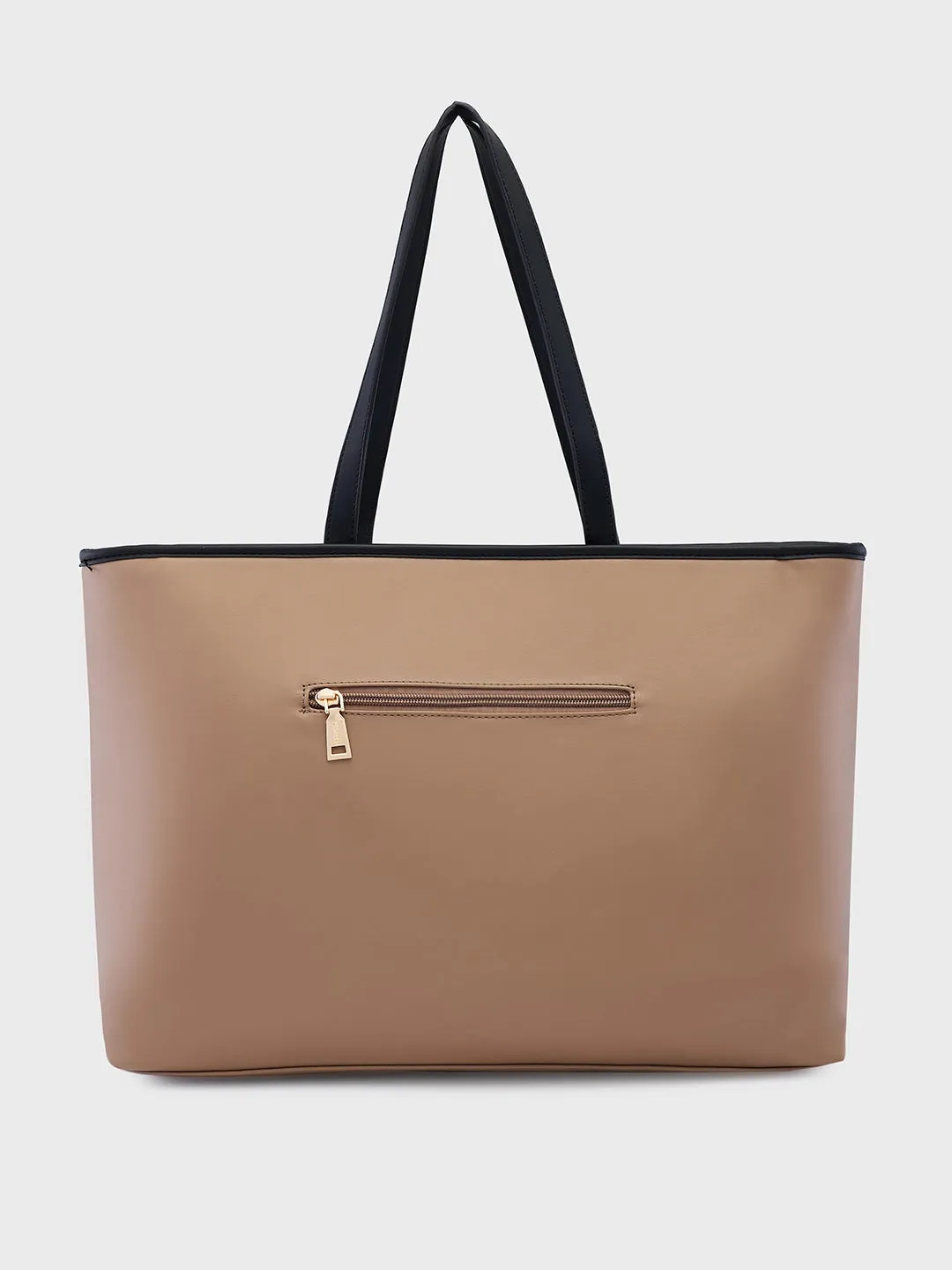 Caprese Roberta Large Taupe Tote Bag