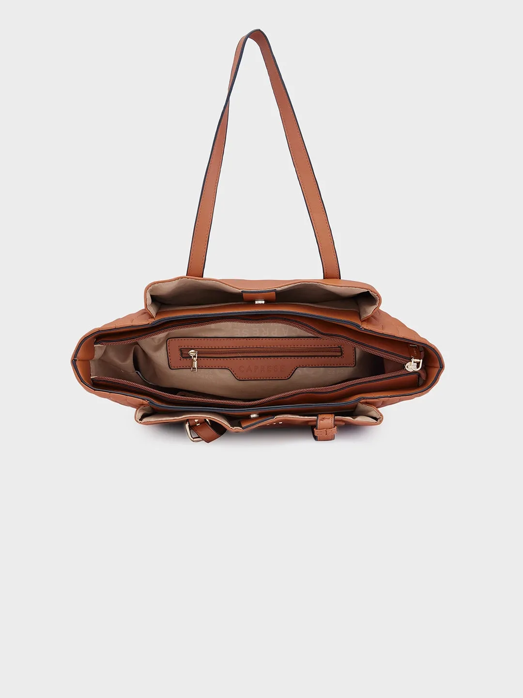 Caprese Sabrina Large Tan Tote Bag