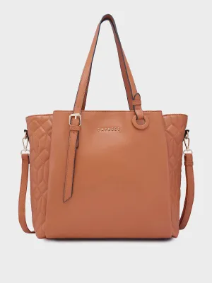 Caprese Sabrina Large Tan Tote Bag